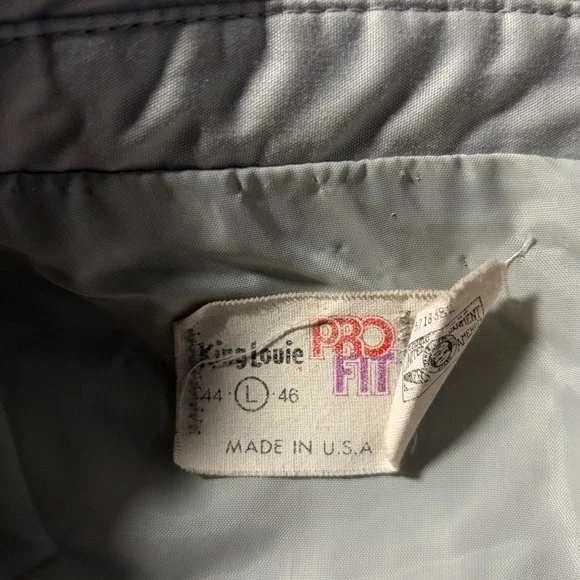 Vintage Ford Ranger Jacket Mens Size L King Louie Pro Fit Light Gray‎
